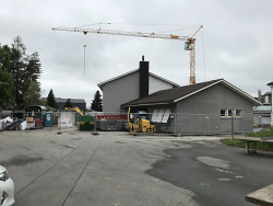 Baustart Sanierung Schulhaus blau Niederteufen 