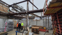 Sichtbare Sicherungsmassnahmen, welche auch den Bauablauf beeinflussen